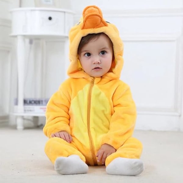 Halloween-vauvan asut, taaperoiden vaatteet, vauvan haalarit, poikien ja tyttöjen eläinasut, 2-36 kuukautta New yellow duck 100-110cm