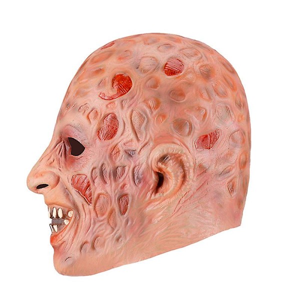 Skräckvandrande monstermask zombi skräck halloween kostymfest latex full cosplay rekvisita vuxen