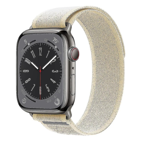 Lämplig för Apple Watch S7applewatchs8 Nylon Ultra Canvas 49mm45mm Wild Diameter Band 41m Starlight Color 42 44 45 49mm