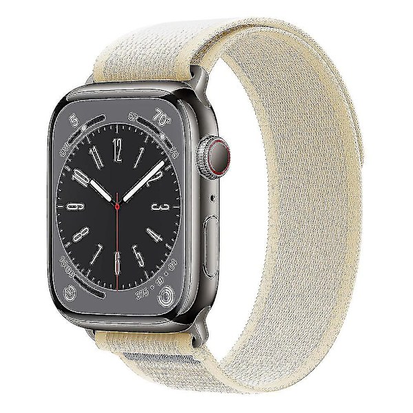 Velegnet til Apple Watch S7applewatchs8 Nylon Ultra Canvas 49mm45mm Wild Diameter Band 41m Starlight Color 42 44 45 49mm