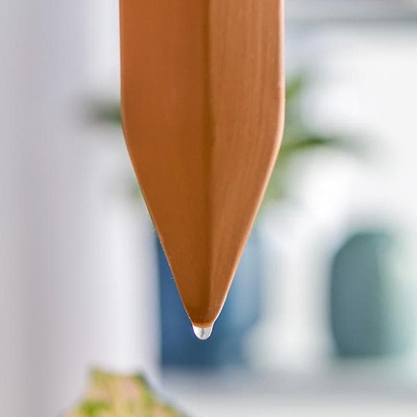 Vattenkon i lera, set om 4 bevattningstillbehör för krukväxter, 4,8*17,4 cm