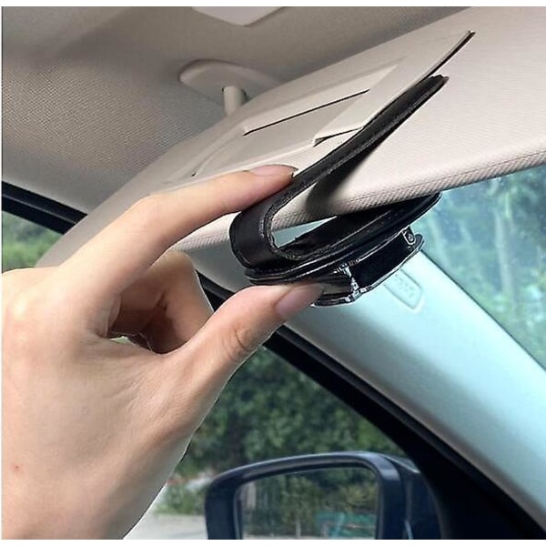 1 stk Solbrilleholder for bildress for Benz-serien, Bilbrilleholder Visir Solbrilleholder for bil med logo, clip-on solbrilleholder