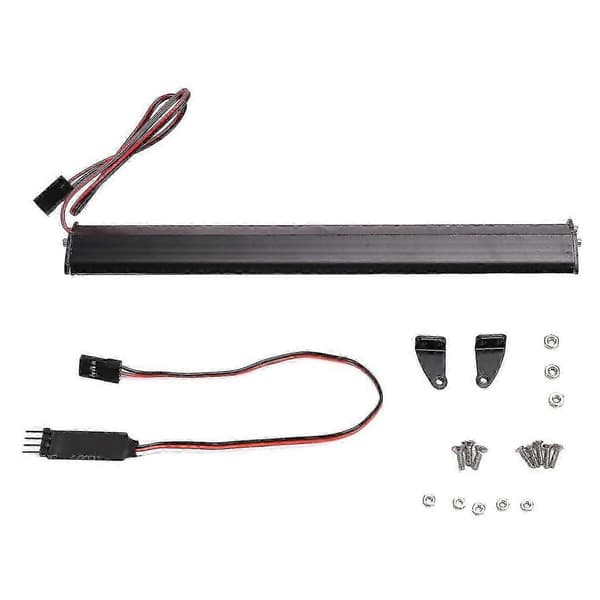 RC Bil Tak LED Ljusramp Justerbart Läge kompatibel med 1/10 Crawler 180mm