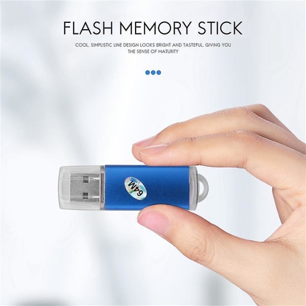 5x 64mb Usb 2.0 Flash Memory Stick Thumb Drive Pc Laptop Opbevaring Random color