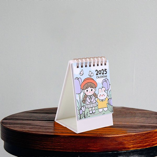 Bærbar 2025 Skrivebords Kalender 2025 Papir Flip Kalender Skrivebords Stativ Kalender Skrivebords Dekor Estetisk Bordkalender Multi 1 22.00X7.70X6.00CM