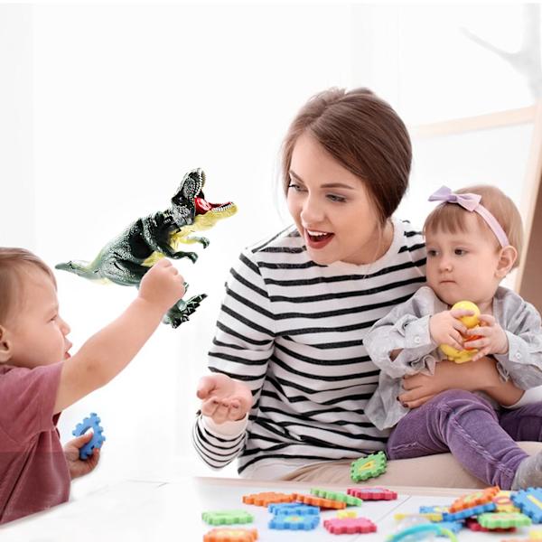 Tryk på dinosaurlegetøj, tryk på vibrerende hovedhale dinosaurlegetøj med lydeffekter, bevægeligt dinosaur fidgetlegetøj, dekompressions dinosaurlegetøj