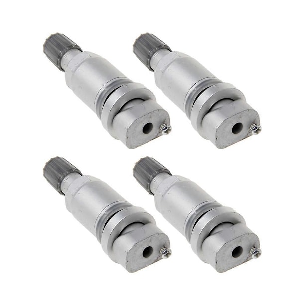 4xTPMS System Dæk Dæktrykssensor Ventil Stempel Sæt Passer Til Peugeot 407 407SW Silver