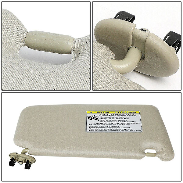 Solskjerm for venstre førerside, lys beige, til 2007-2011 Light Beige