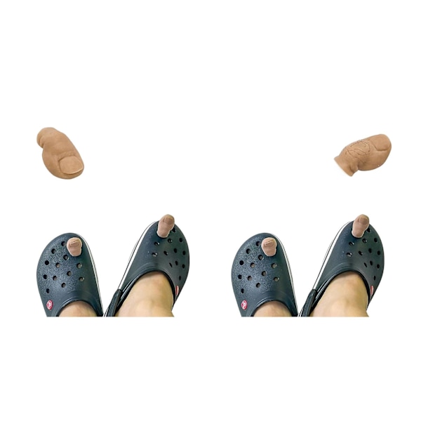 Hauskat kengät Varvaskorut Tukkisisustus,Crocs-asusteet Epänormaalin muotoiset varvaskengänkoristekorut Gagille Hauska lahja, 100 % uutta