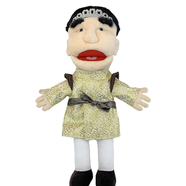 Jeffy Blødt plys-hånddukke Jeffy Puppet Plys-legetøjsspil-serie Hånddukker Plyshat-spillegetøj, tegneseriedukke Plysdukke Sjov og sød forælder C Zhu Chenglong