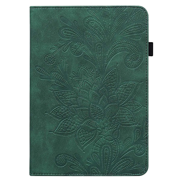 For Lenovo Tab P11 Gen 2 Imprinting Drop-proof nettbrettdeksel PU lær lommebokveske med stativ Green
