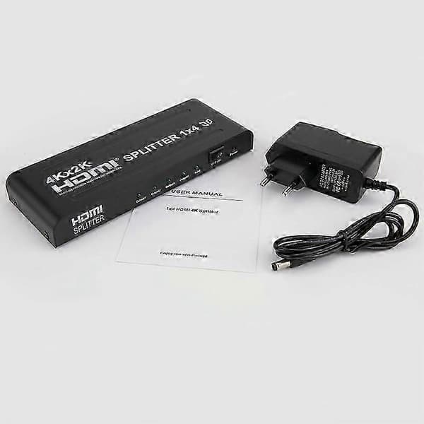 HW-4K104D HDMI-splitter 1 til 4 HW-4K104D