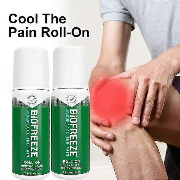 13X Biofreeze RollOn Smertelindrende Gel 25 FL OZ Grøn Topisk Smertelindring 1PACK