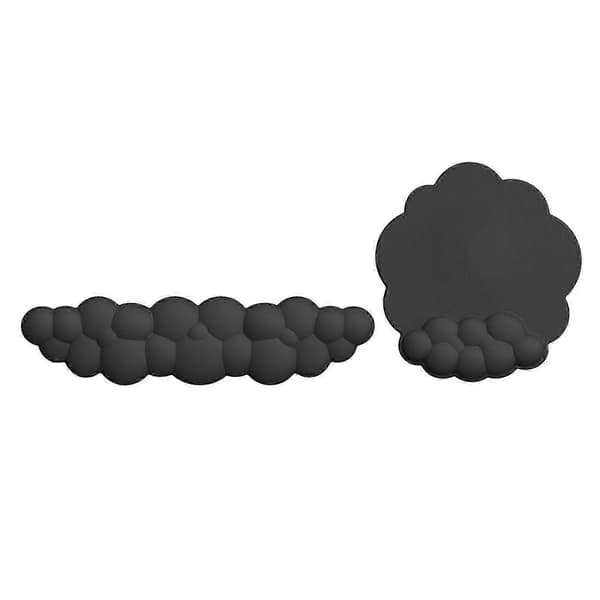 Sky Tastatur Musemåtte Skrive Håndledsstøtte Håndflade Håndledsmåtte Skum PU Memory Bomuld Håndfladestøtte Combo Black