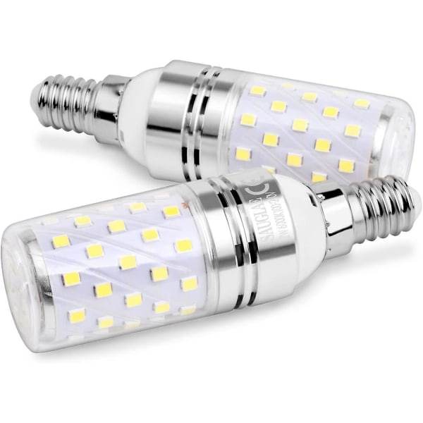 LED-majslampa 12W, 100W ekvivalenta glödlampor, E14, 6000K Cool White, 1200LM, paket med 4
