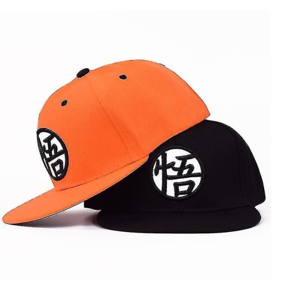 Anime Dragonball Säädettävä Hiphop Snapback Cap -hattu Black