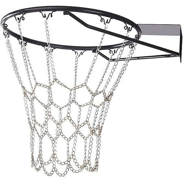 Hållbar galvaniserad stålkjedja för basketnät, basketnät för utomhusbruk, basketplaner på campus (exklusive basketställ)
