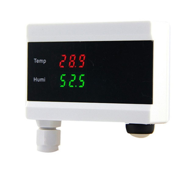 WiFi Temperatursensor Tuya Termometer Detektor Digital Display Hjem Smart Life App Alarm Fryser Vann Alarm EU Plugg As Shown