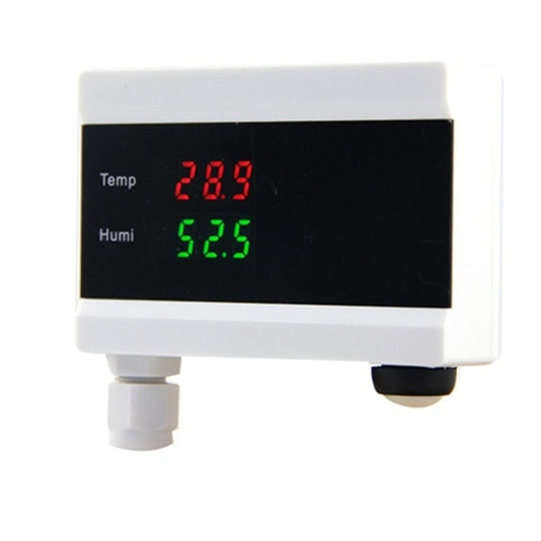 WiFi Temperatursensor Tuya Termometer Detektor Digital Display Home Smart Life App Alert Fryser Vandalarm EU-stik As Shown