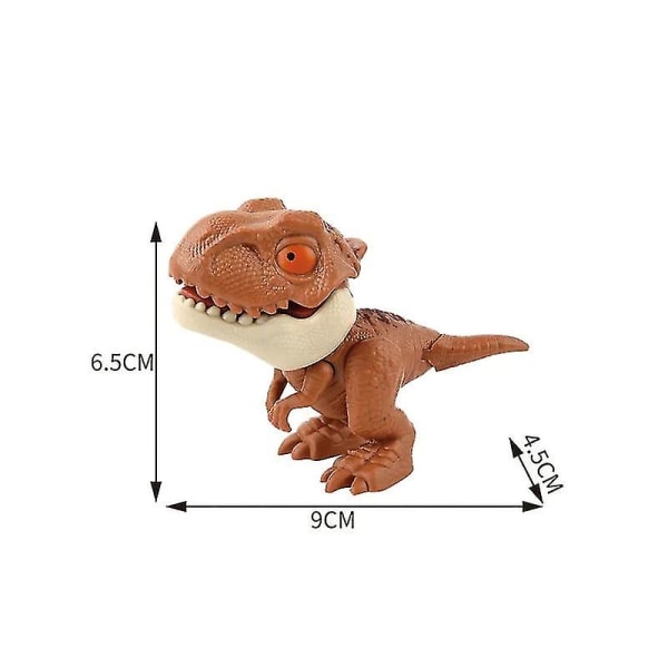 Jurassic Finger Dinosaur Triceratops Tyrannosaurus mallilelut lapsille Luovat sormipurevat dinosaurukset Interaktiivinen lelupoikalahja Y06