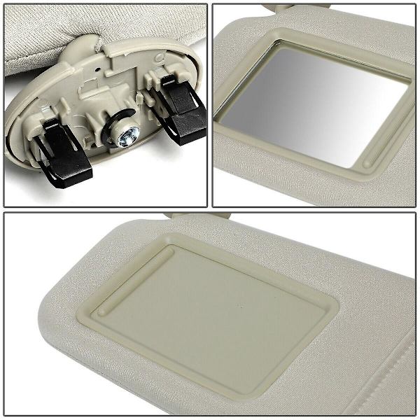 För 2007-2011 Vänster förarsida Solskydd Solskydd Ljus Beige Light Beige