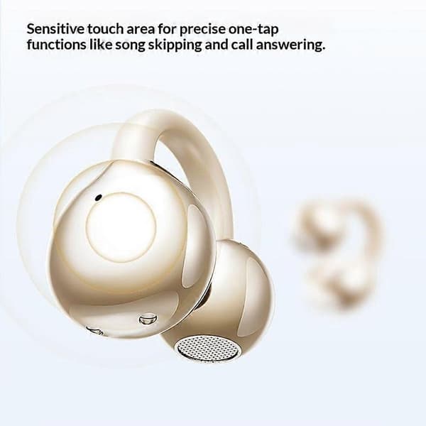 LENOVO TA410 Ekte trådløse Bluetooth-kompatible ørepropper Stereolyd Åpne øreklips-ørepropper Black