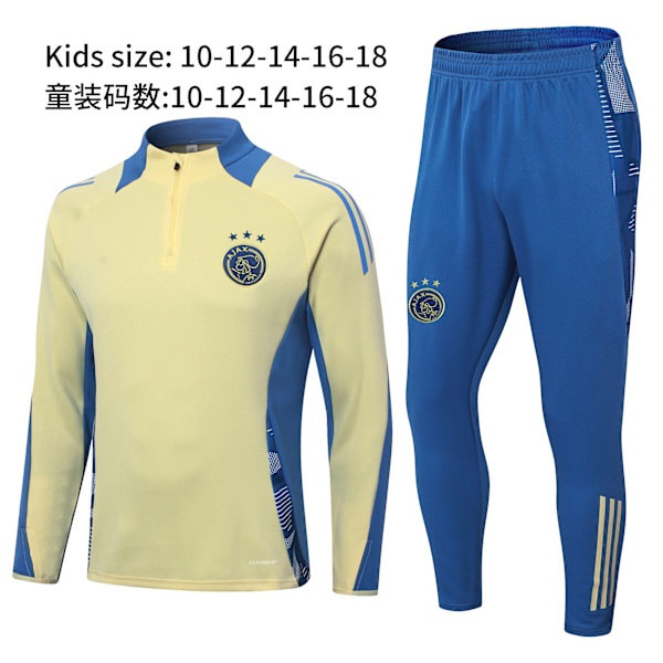 Ny Paris Frankrike Portugal Mbappe Messi långärmad träningsdräkt fotbollsuniform yttertröja barnkläder 14 XL
