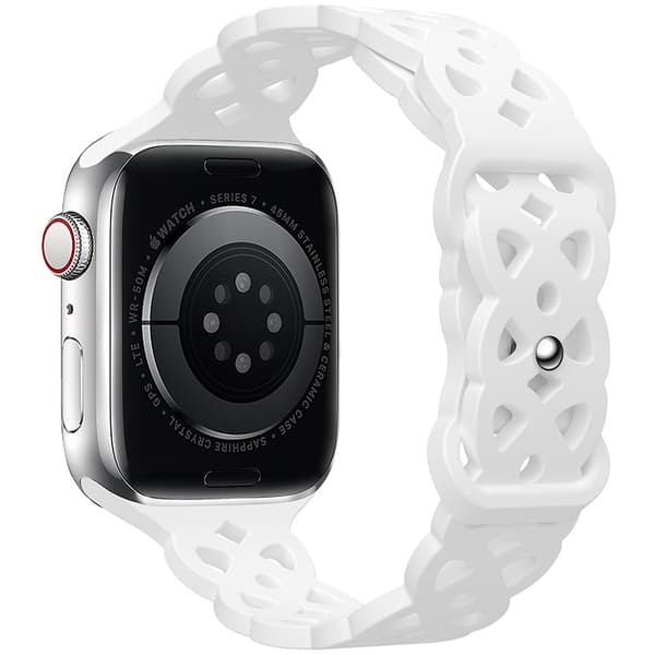 2-pak spids læderremme kompatible med Apple Watch 42/44