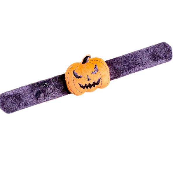 Slap Armbånd Søt 3D Dukke DEcor Morsom Foldbar Høytidsgaver Justerbar Halloween Spøkelsesfestival Gresskar Edderkopp Snap Band B