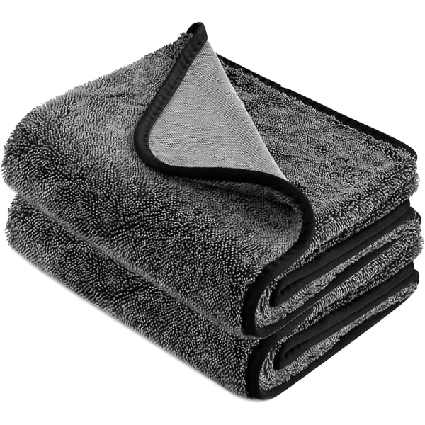 2 stk Premium tørkehåndkle, tørkehåndkle 40x60cm, skinnende bad Xxl tørkehåndkle, dusjkabinetthåndkle for fjerning av vann i dusjen og badet