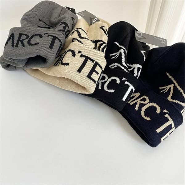 Arcteryx Bird Head Musta Toque Pipo Light grey