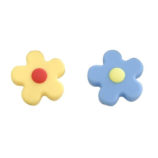 2 stk Kabelbeskytter Blomsterkabelbiderærme (blå gul)