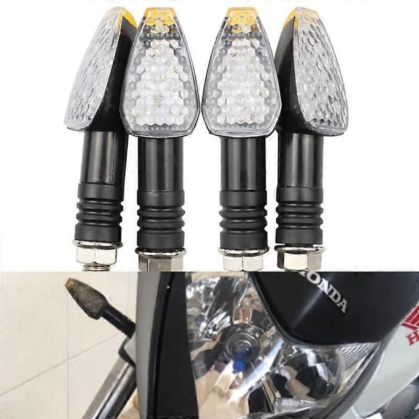 Gul LED-blinklys - Motorcykel Bil, Indikatorlys, Universelt Sekvenslys