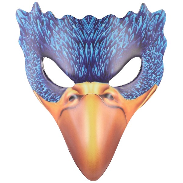 1st Halloween Fågelformad mask Dekor Rollspel Mask Vingar Rekvisita Maskerad Punk Mask Vingar Skräckmask Vingar Dekor Karneval Festtillbehör För Fest D Blue 26x26x10cm