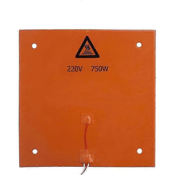 220V 750W silikongummi varmeelement for 3D-skriver seng 310x310x3mm750w