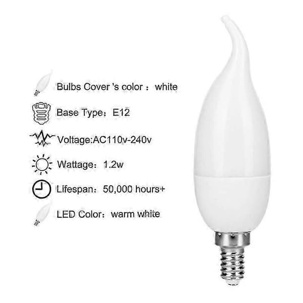 3W E14 LED-lamppu liekkiefektillä, 3 valaistustilaa, koristelamppu