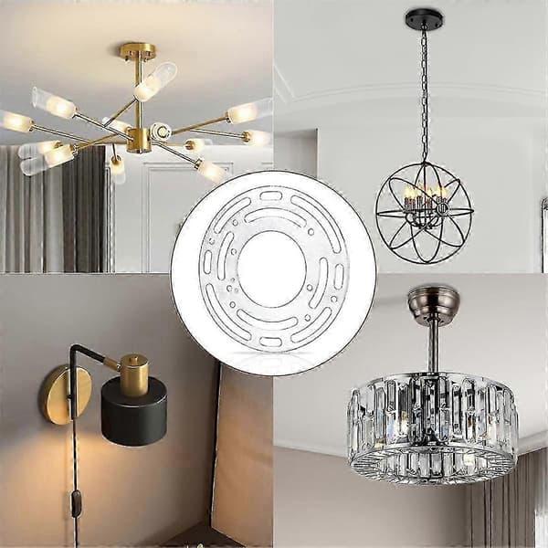 Kraftig loftslampe monteringsplade til sikker fastgørelse Silver