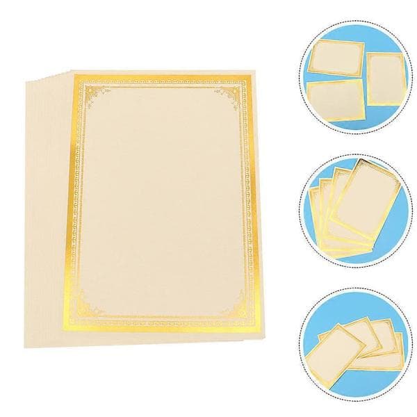 12 ark certifikatpapper diplomcertifikatpapper utskrivbart tomt papper liner tomt certifikat