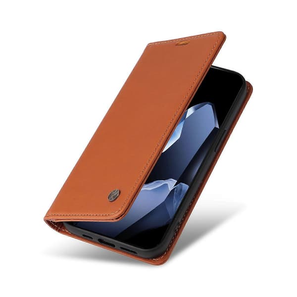 Plånboksfodral i PU-läder med ställ för OnePlus 13 Brown