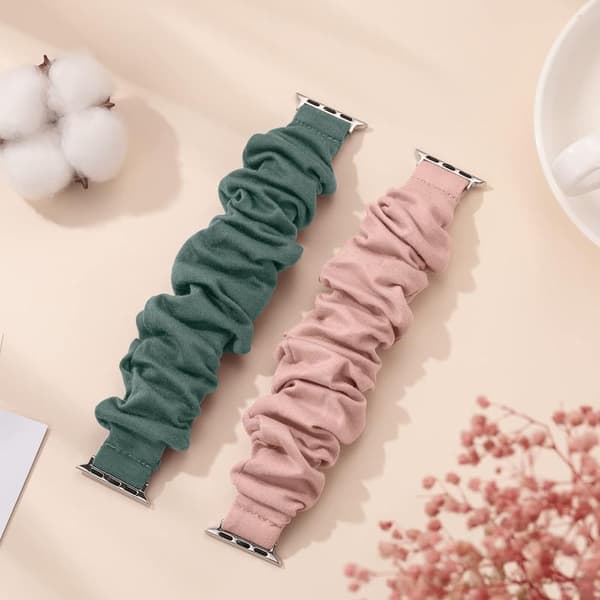 Rosa/Grön - 2-pack klockarmband för Apple Watch 38 mm 40 mm