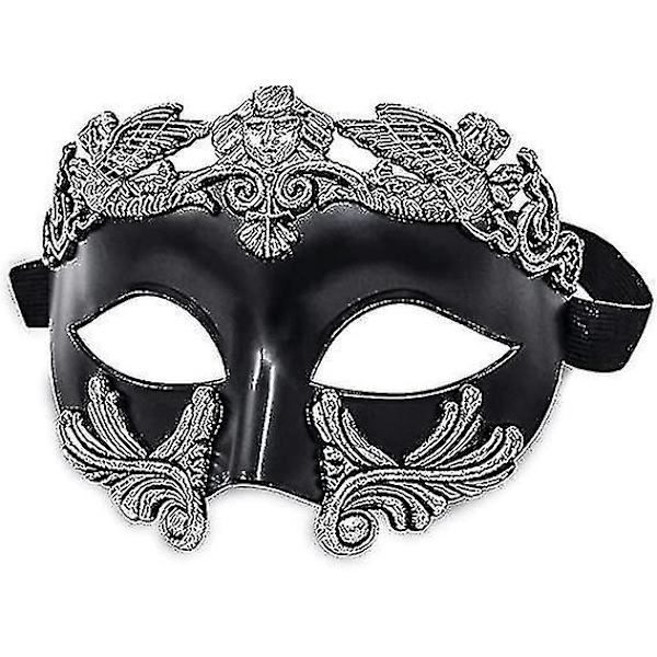 Naamiomiehille - Kreikkalainen Rooman Venetsialainen Naamio Mardi Gras -naamio Black