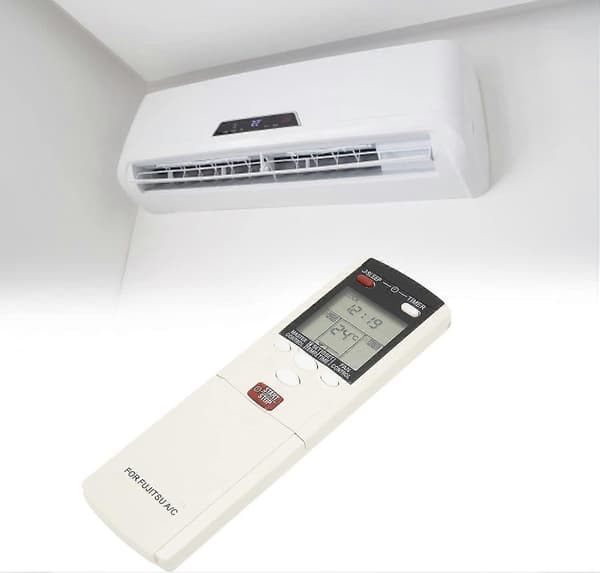 Erstatning for Fujitsu Aircondition Fjernbetjening Virker til AR DL1, AR DL2