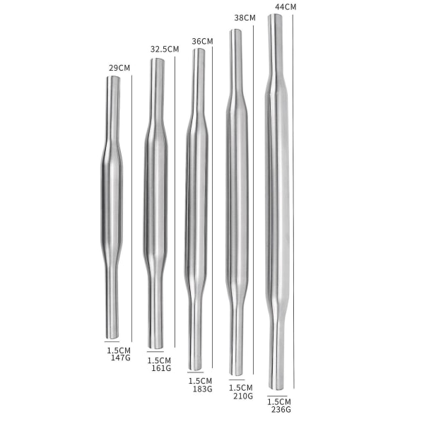 Ruostumattomasta teräksestä valmistettu kaulin tarttumaton taikina taikinarulla Paisto Pizza Nuudelit Mykyt Keksit Valmistustyökalu Keittiötarvikkeet 11Inch