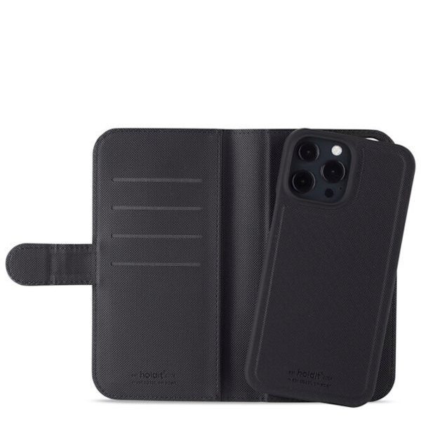Holdit Lommeboketui Magnet iPhone 13 Pro Max Svart