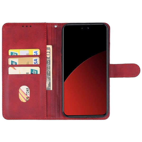 Läderfodral för Xiaomi Civi 4 Pro Red