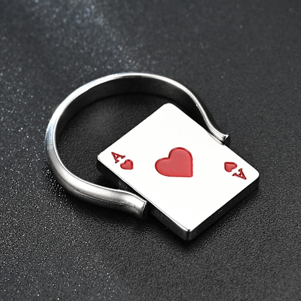 Fidgetringar för Kvinnor & Män Vändbara Spader Ess Spelkortsringar Deep Sapphire