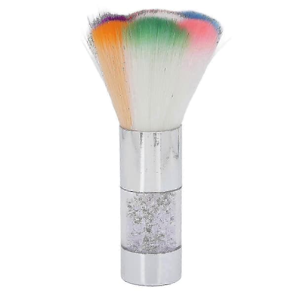 Bærbar enkelt farverig makeupbørste, fluffy blushbørste, neglekunststøvrensebørste