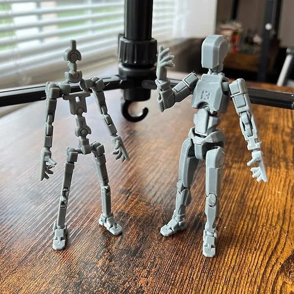 Rörliga Ledade Robotfigurer Leksaker Hållbara Slitstarka Hantverk Dekor för Sovrum Yellow