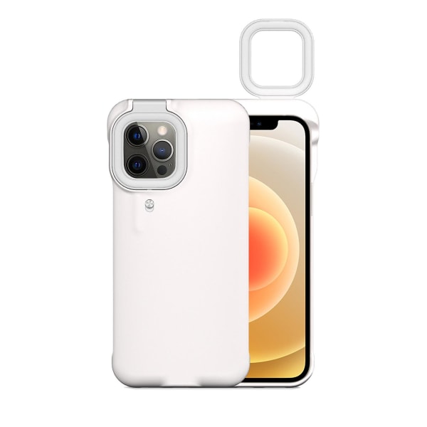 Nytt för Iphone 11pro Max Led Fill-light Phone case Med Selfie Ring Light