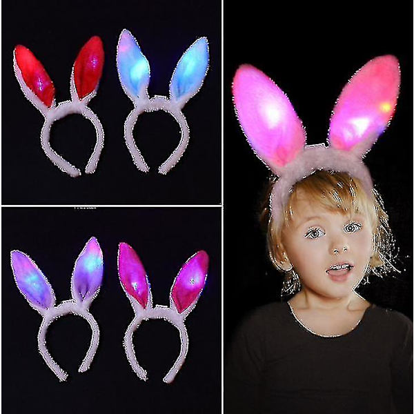 3 Pack Led Rabbit Ear -pääpanta Söpö Light Up -päähine Juhlakoristeet A Type A